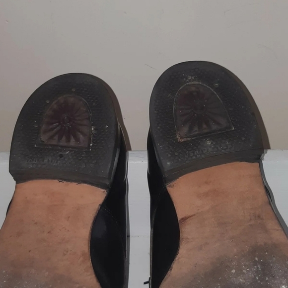 Vintage Farman Handcraft Men's leather Shoes Size 9, D 24581, 3101 57,0148 Black - Picture 9 of 9